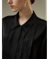 ფოტო #4 პროდუქტის Women's Elagent Pleated Silk Blouse