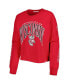 ფოტო #3 პროდუქტის Women's Red Wisconsin Badgers Parkway II Cropped Long Sleeve T-shirt