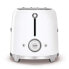 Фото #3 товара SMEG toaster TSF01WHMEU (White) - 2 slice(s) - White - Steel - Plastic - Buttons - Level - Rotary - China - 950 W