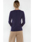 ფოტო #6 პროდუქტის Women's 100% Pure Cashmere Long Sleeve Pullover V Neck Sweater (8160, Lime, Large )