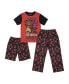ფოტო #1 პროდუქტის Boys Youth Sleepwear Set Tee Shirt, Sleep Shorts, Sleep Pants