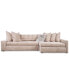 Фото #4 товара Pherie 131" 2-Pc. Fabric Sectional with Cuddler, Created for Macy's