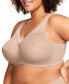 Women's Full Figure Plus Size Magic Lift Moisture Control Wirefree Bra