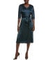 Фото #1 товара S Max Mara Pantera Sheath Dress Women's Blue 10