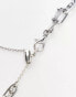 Reclaimed Vintage unisex 2 row necklace with silver chain