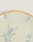 Фото #7 товара Floral stoneware dessert plate