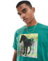 Фото #2 товара Paul Smith t-shirt with zebra placement print in green