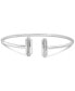 Фото #1 товара Diamond Bar Flex Bangle Bracelet (1/6 ct. t.w.) in Sterling Silver