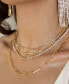 Фото #3 товара ETTIKA 18k Gold-Plated 3-Pc. Set Cubic Zirconia Mixed Link Necklaces