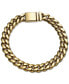 ფოტო #1 პროდუქტის Cuban Link Bracelet in Gold-Tone Ion-Plated Stainless Steel, Created for Macy's