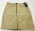 Women's Hollister Ultra High-Rise Corduroy Mini Skirt zip thru Cord Size 3 Tan