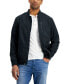 Фото #1 товара Men's Perforated Bomber Jacket, Created for Macy's
