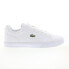 Фото #1 товара Lacoste Lerond Pro Bl 23 1 Cma Mens White Leather Lifestyle Sneakers Shoes