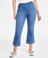 Фото #3 товара Petite Pull-On Cropped Flare Jeans, Created for Macy's