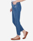 ფოტო #4 პროდუქტის Scottsdale Women's Floral Embroidered Ankle Fringe Pants