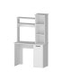 Rumford Computer Desk with Hutch and 3-Tier Storage Shelves Белый, Стандартный - фото #6