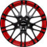 Фото #2 товара Колесный диск литой Oxigin 14 Oxrock black foil tomato red 8.5x18 ET42 - LK5/114.3 ML72.6
