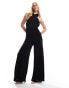 Style Cheat multi way wide leg jumpsuit in black 34 - фото #8