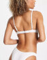 Фото #4 товара Free Society crinkle underwire bikini top in white