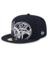 Men's Navy New York Yankees Game Day Overlap 59FIFTY Fitted Hat Синий, 7 - фото #4