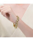 ფოტო #3 პროდუქტის 14K Gold Plated Cubic Zirconia Heavy Chain Bracelet