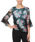 ფოტო #1 პროდუქტის Plus Size Floral-Print Blouse