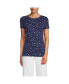 ფოტო #3 პროდუქტის Petite Cotton Rib T-shirt