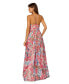 Women's Foiled Chiffon Maxi Dress