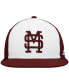 Фото #3 товара Men's White and Maroon Mississippi State Bulldogs Team On-Field Baseball Fitted Hat