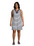Фото #8 товара Plus Size Cotton Jersey Sleeveless Swim Cover-up Dress Print