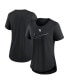 ფოტო #1 პროდუქტის Women's Black Tampa Bay Rays Big Swoosh Tri-Blend Scoop Neck T-shirt