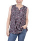 Фото #1 товара Women's Sleeveless Pintucked Blouse