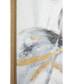 by Cosmopolitan Gold Contemporary Abstract Canvas Wall Art, 30" x 40"