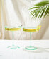 Ribbed Coupe Cocktail Glasses, Set of 2