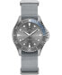 Unisex Swiss Scuba Gray Nato Strap Watch 37mm