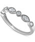 Diamond Beaded-Edge Band (1/4 ct. t.w.) in 14K White, Yellow or Rose Gold