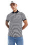 Фото #2 товара Tommy Hilfiger 1985 slim polo shirt in navy and white stripe