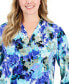 Фото #3 товара Plus Size Floral-Print Top, Created for Macy's
