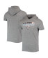 Фото #2 товара Men's Heathered Gray Las Vegas Raiders Team Brushed Hoodie T-shirt
