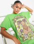 Фото #1 товара HNR LDN oversized t-shirt with aries print in green