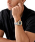 ფოტო #4 პროდუქტის Men's Maritime Three-Hand Silver-Tone Stainless Steel Watch 42mm