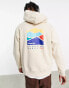 Фото #2 товара Parlez castara backprint hoodie in beige