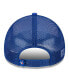 ფოტო #2 პროდუქტის Men's White/Royal Toronto Blue Jays Stacked A-Frame Trucker 9FORTY Adjustable Hat