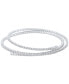 ფოტო #1 პროდუქტის Cubic Zirconia Wrap Collar Necklace in Sterling Silver