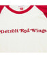 ფოტო #3 პროდუქტის Men's Cream Detroit Red Wings Legendary Slub Vintage-Like Raglan Long Sleeve T-shirt