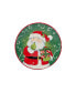 Фото #3 товара Holiday Magic Santa 4 Piece Canape Plate Set