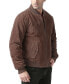 Men Urban Leather Bomber Jacket