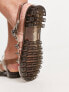 Фото #3 товара COLLUSION clear rubber jelly shoe with spikes in charcoal