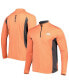 ფოტო #1 პროდუქტის Men's Heathered Orange, Black Oklahoma State Cowboys Audible Quarter-Zip Pullover Windshirt Jacket