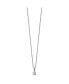 Фото #2 товара Chisel crystal Pendant Cable Chain Necklace